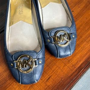 Navy blue, Michael Kors flats used